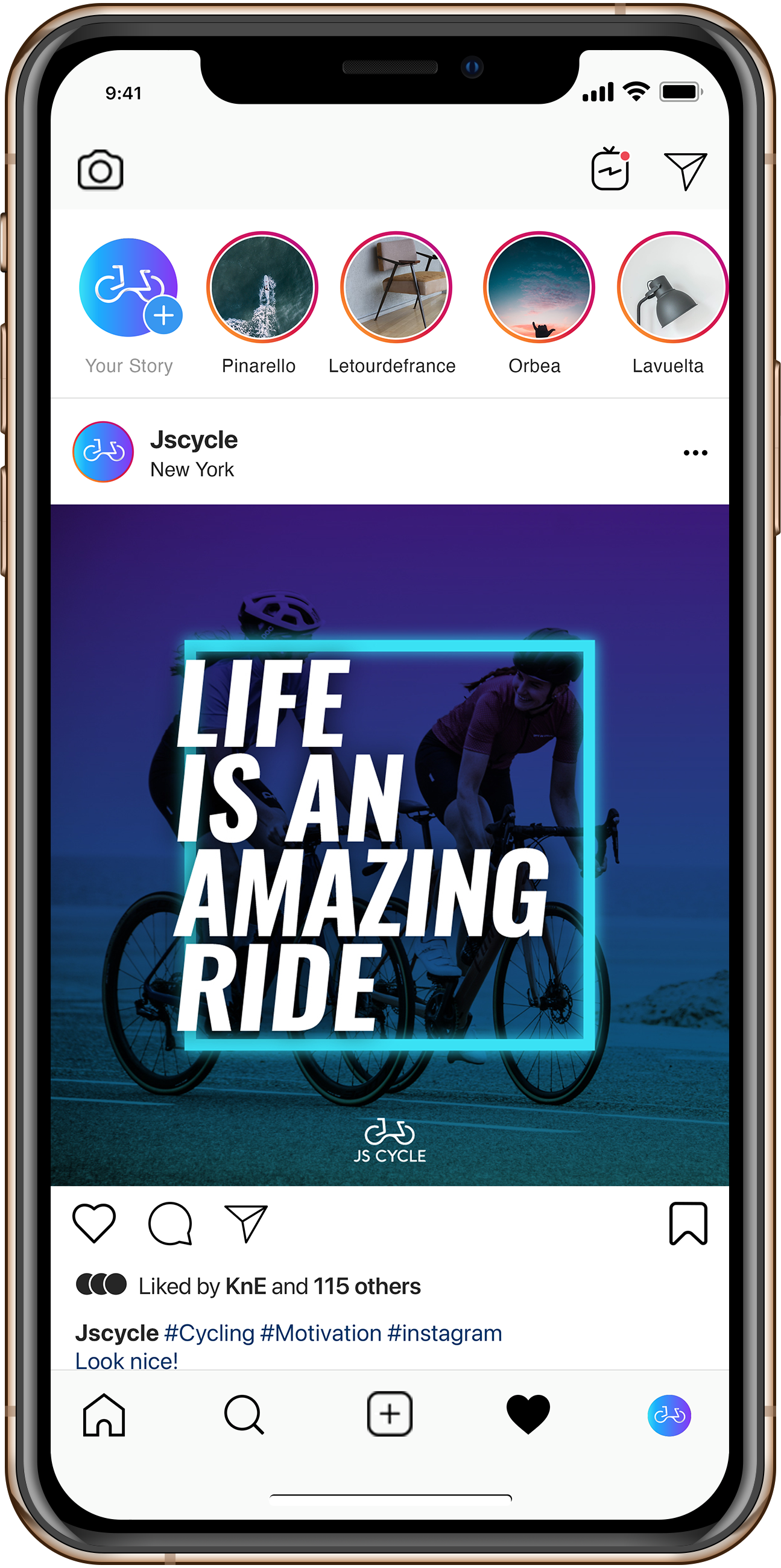 JS Cycle stationery application