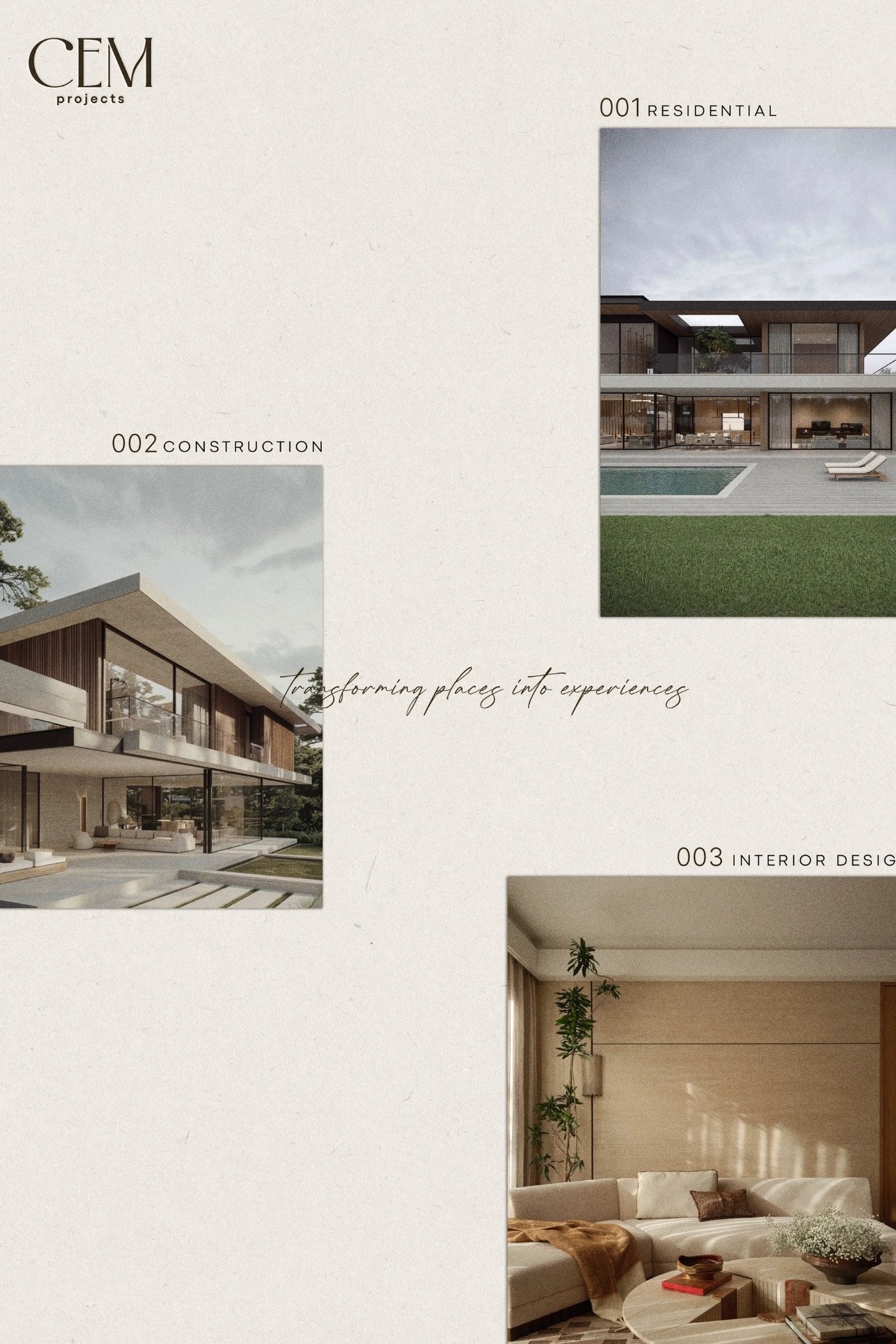 CEM Projects website design